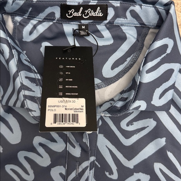 Bad Birdie Mazed & Confused Sleeveless Performance Polo - M - Picture 7 of 7